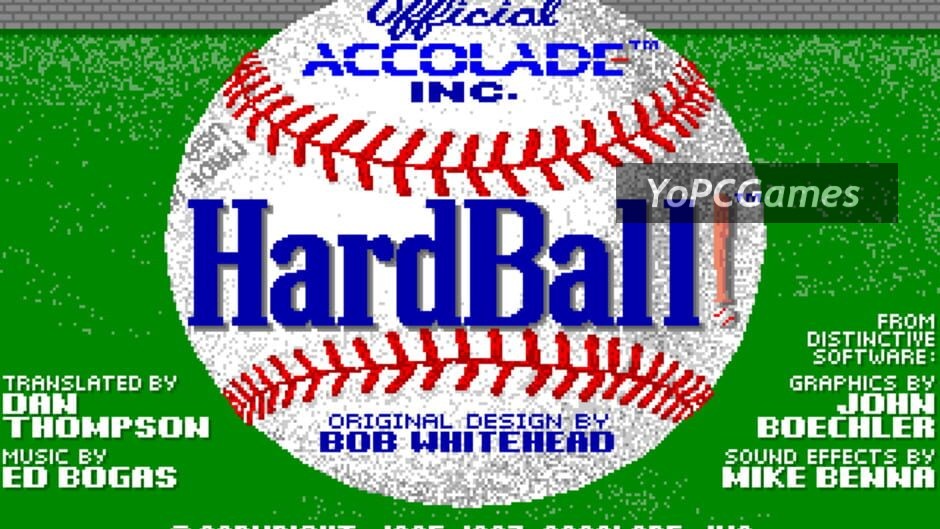 hardball! screenshot 1