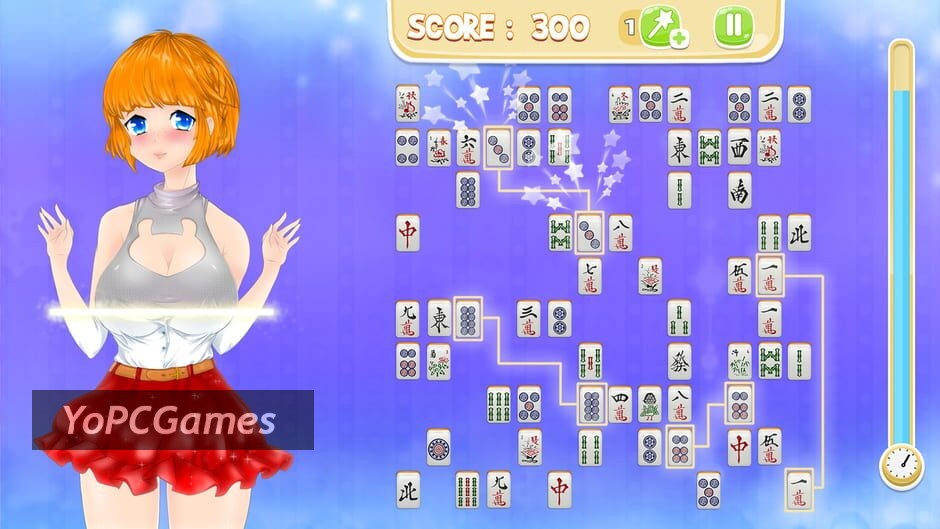 mahjong pretty manga girls screenshot 3