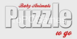 puzzle to go baby animals poster