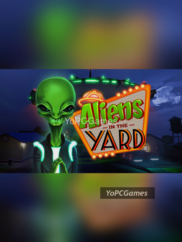 aliens in the yard poster