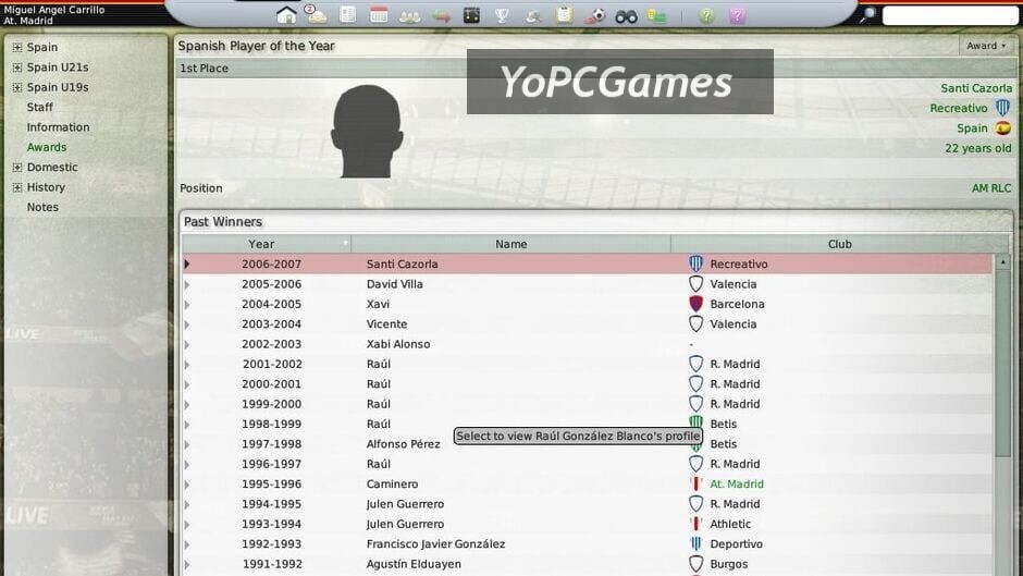 football manager 2008 screenshot 1