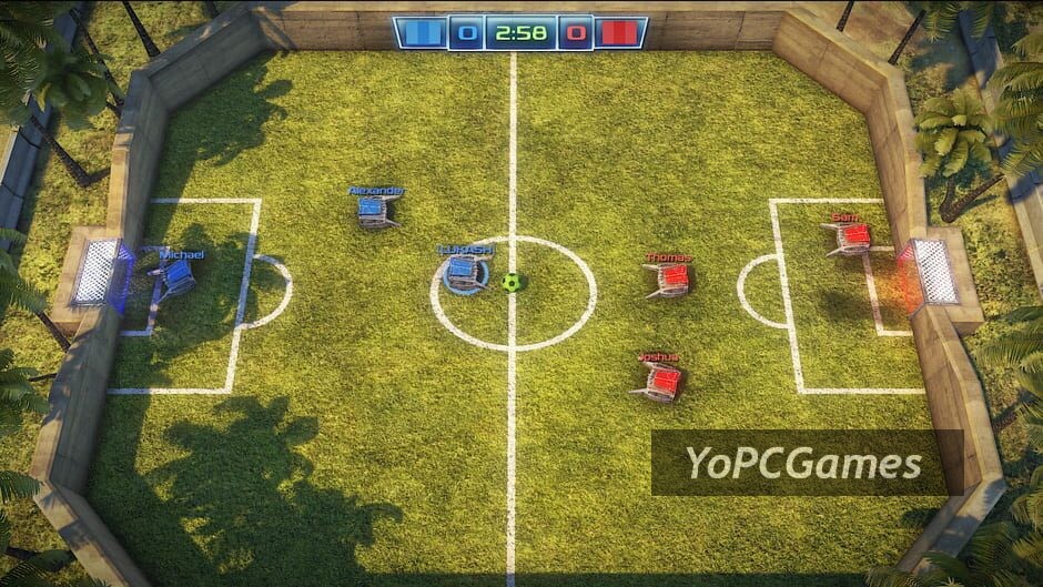 robot soccer challenge screenshot 2