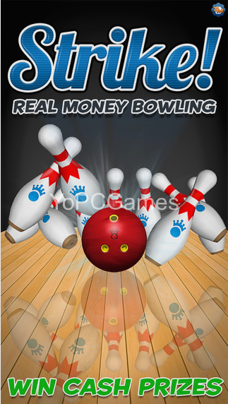 strike! real money bowling poster