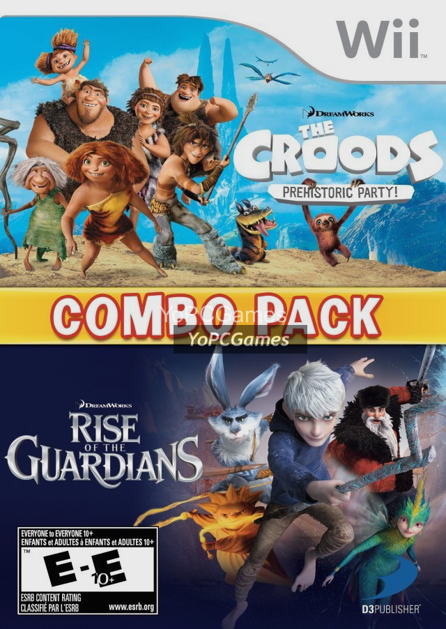the croods: prehistoric party and rise of the guardians combo pack for pc