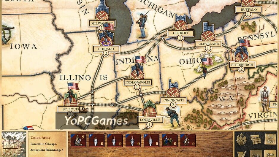 victory and glory: the american civil war screenshot 1