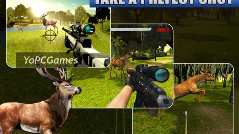 3d deer sniper hunting game 2017 screenshot 1