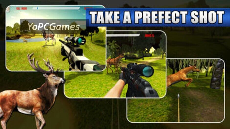 3d deer sniper hunting game 2017 screenshot 2