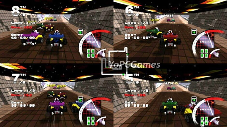 3d pixel racing screenshot 1