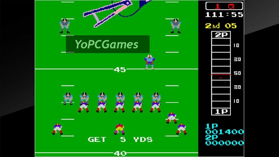 arcade archives: 10-yard fight screenshot 1