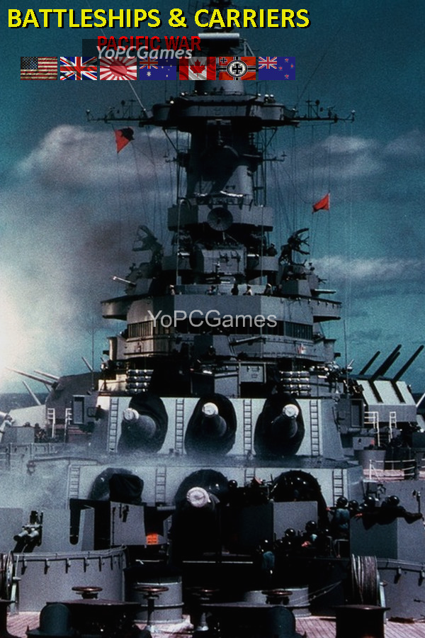 battleships and carriers - pacific war poster