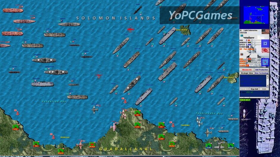 battleships and carriers - pacific war screenshot 2