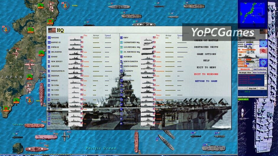 battleships and carriers - pacific war screenshot 4