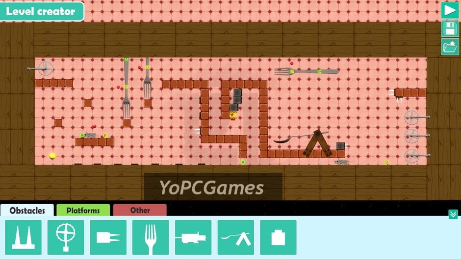 Screenshot of a cheesy game 3