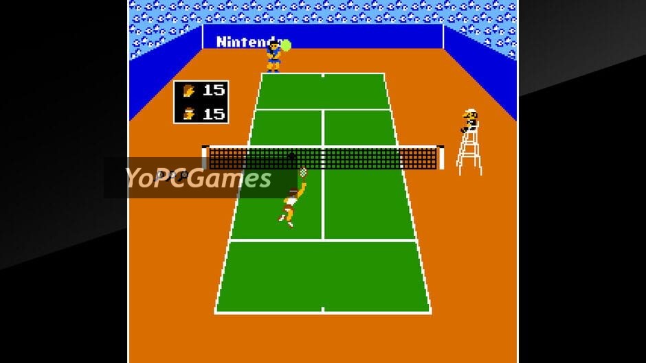 arcade archives: vs. tennis screenshot 3
