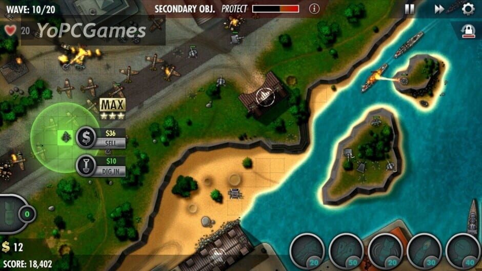 ibomber defense pacific screenshot 1