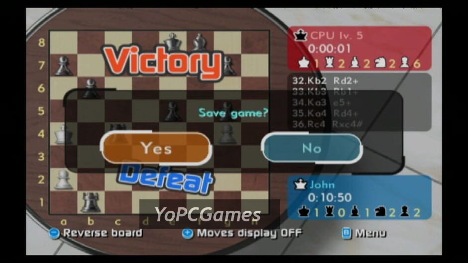 Wii chess screenshot 1
