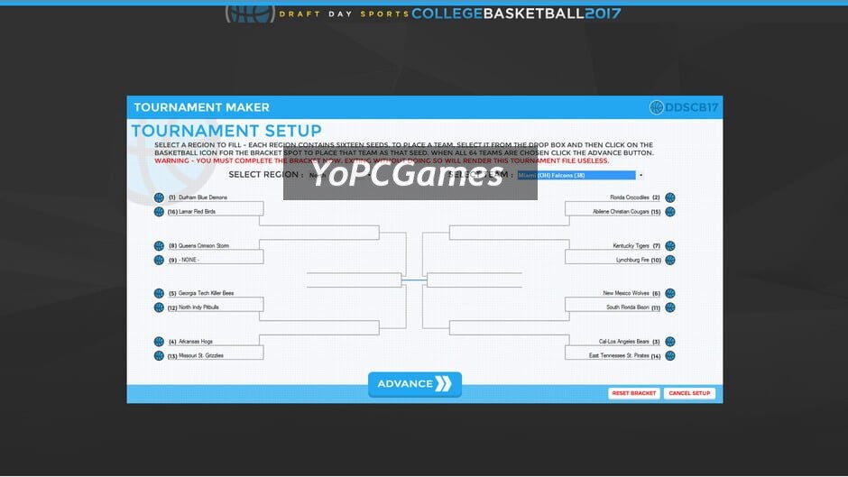 Draft Day Sports: College Basketball 2017 screenshot 2