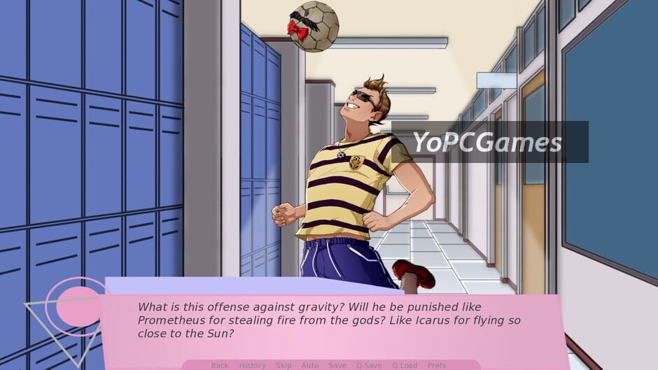 Screenshot of my dream sport dating simulator 1