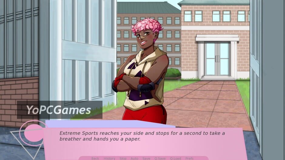 Screenshot of my dream sport dating simulator 2