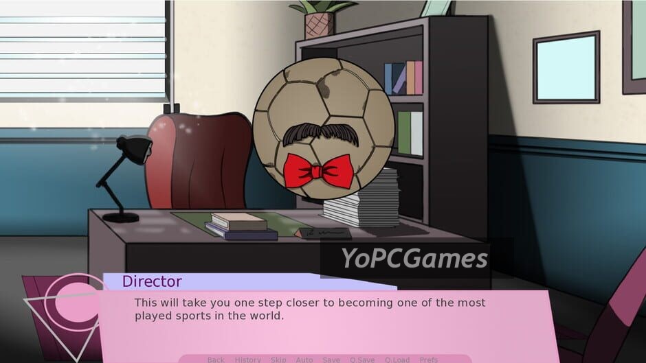 Screenshot of my dream sport dating simulator 5