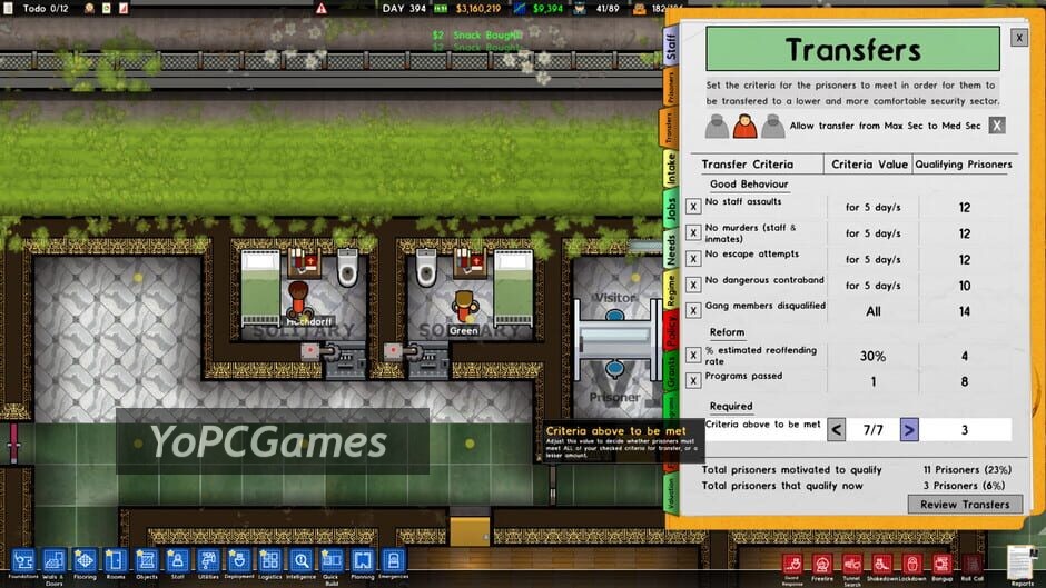 Prison architect: cleared for relocation Screenshot 5
