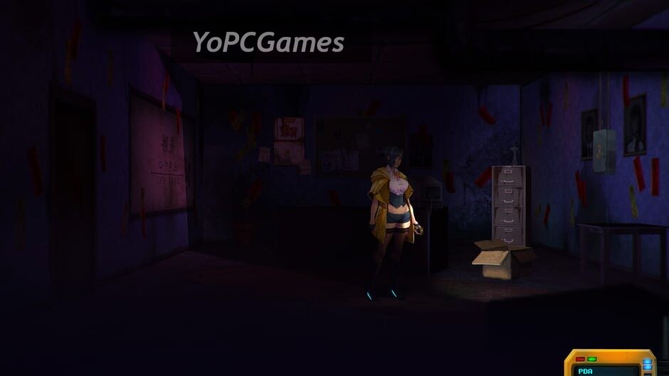 Sense - 不祥的预感: Screenshot 4 of a cyberpunk ghost story