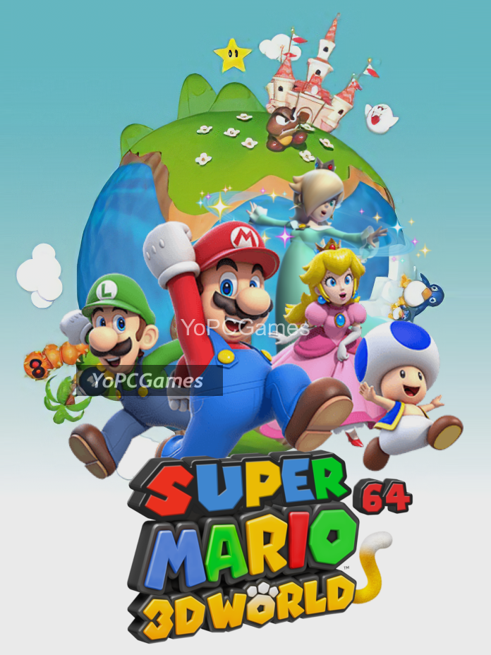 super mario 64 3d world poster