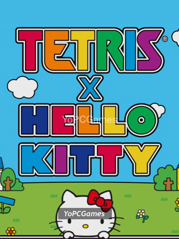 tetris x hello kitty poster