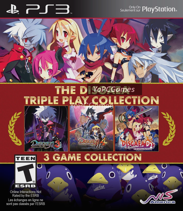 the disgaea triple play collection poster