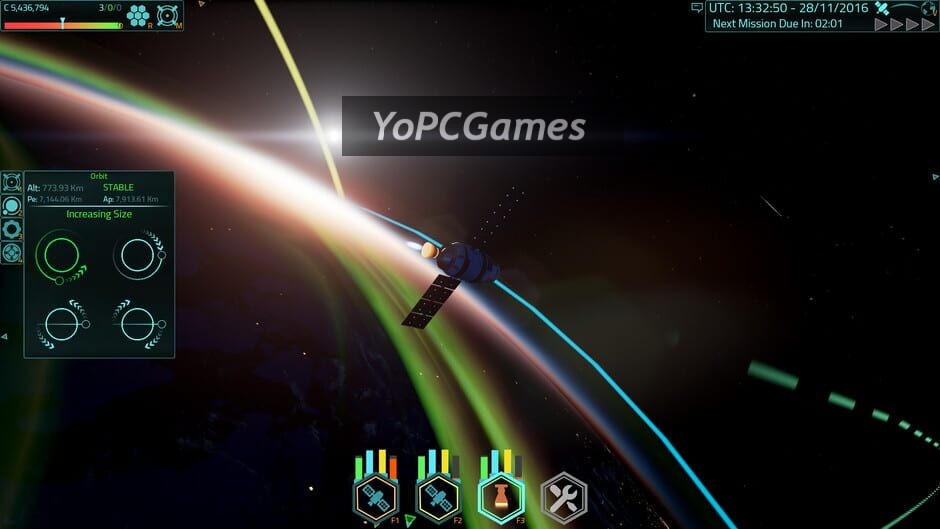Screenshot of satellite command 4