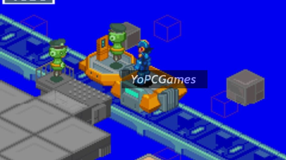 Mega Man Battle Network 3 blue and white screenshot 2
