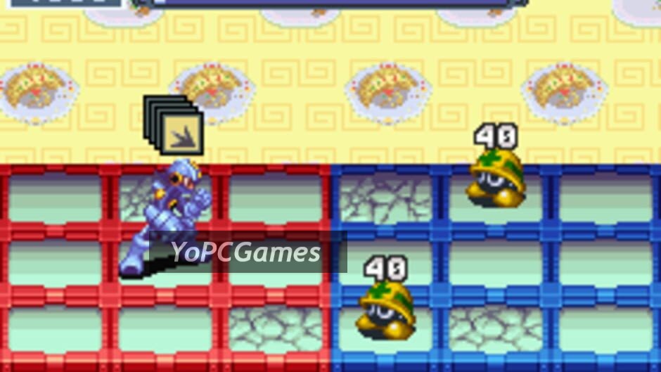 Mega Man Battle Network 3 blue and white screenshot 5