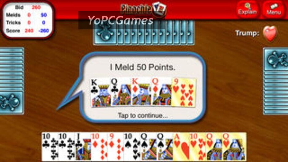 free pinochle online game