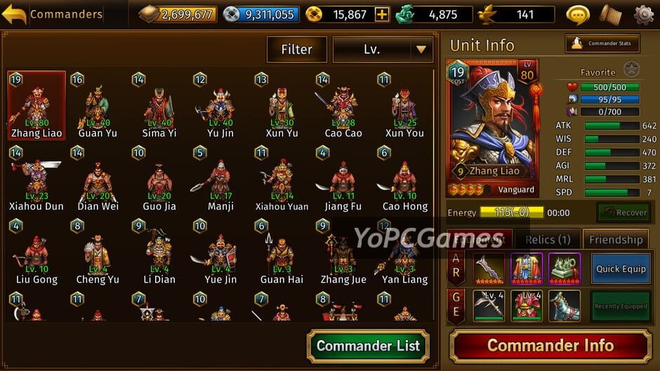 romance of the three kingdoms: the legend of caocao (tactics) screenshot 2