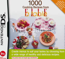 1000 cooking recipes from elle à table poster