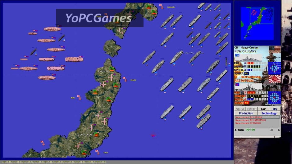 battleships and carriers - ww2 battleship game screenshot 2