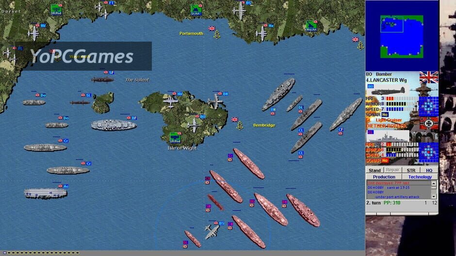 battleships and carriers - ww2 battleship game screenshot 3