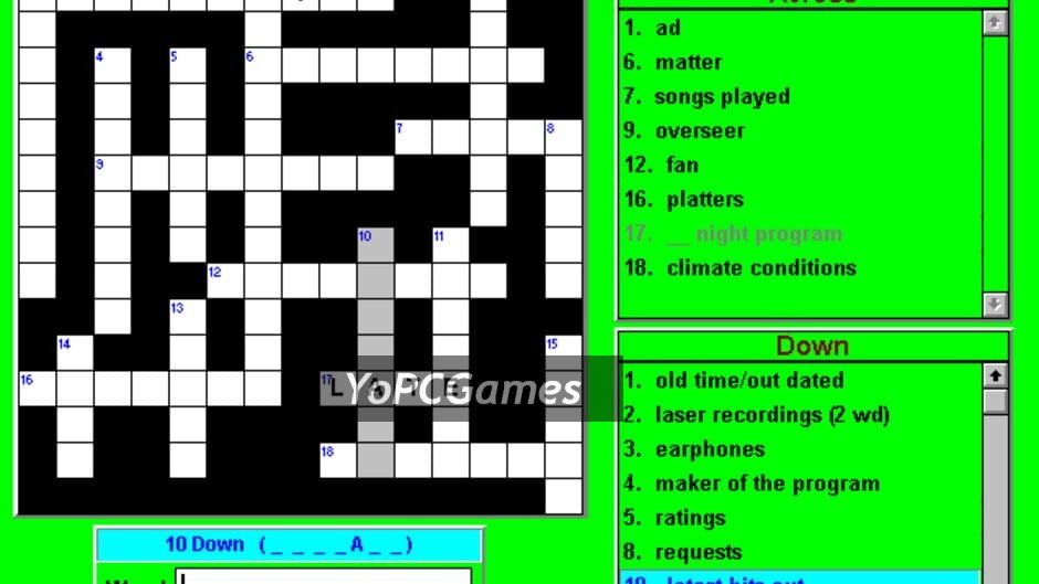 crosswords & more for windows screenshot 3