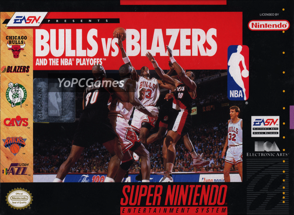 bulls vs blazers and the nba playoffs poster
