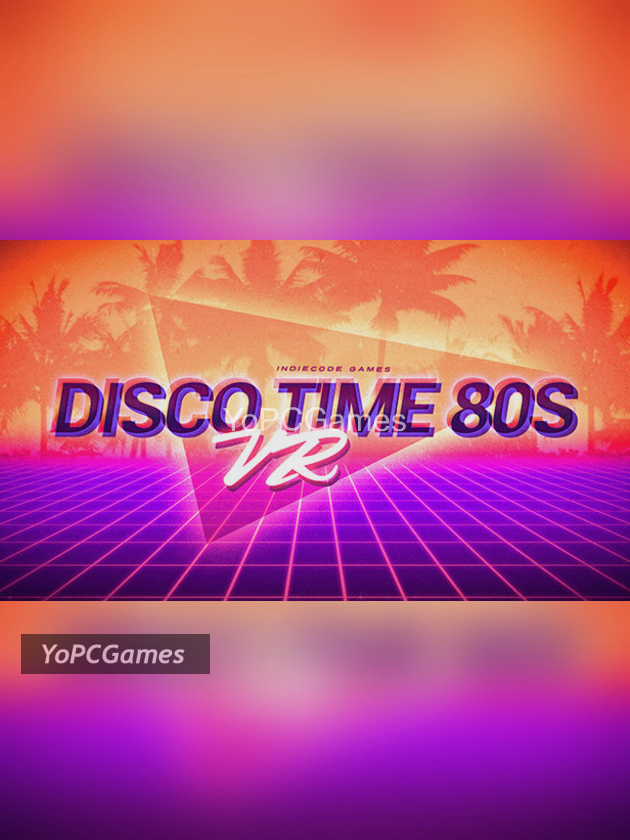 disco time 80s vr poster