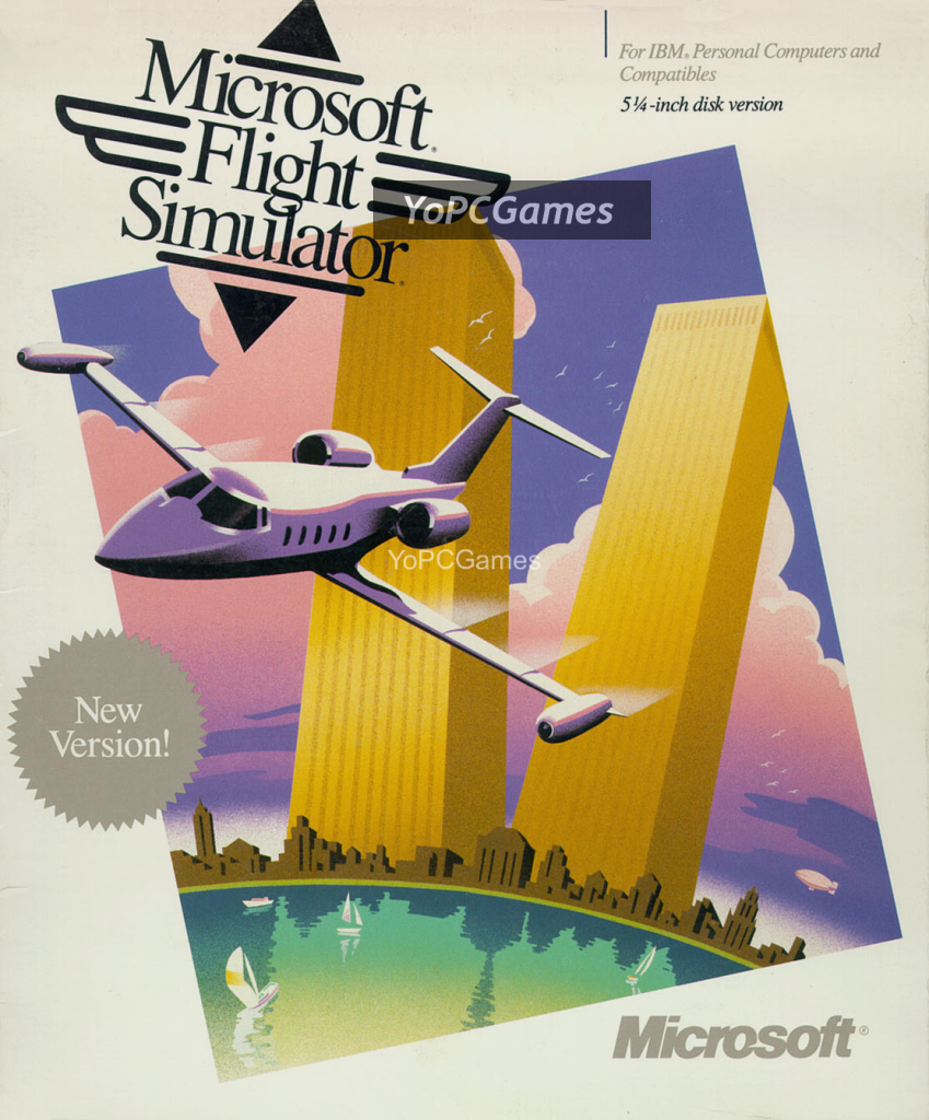 microsoft flight simulator 3.0 poster