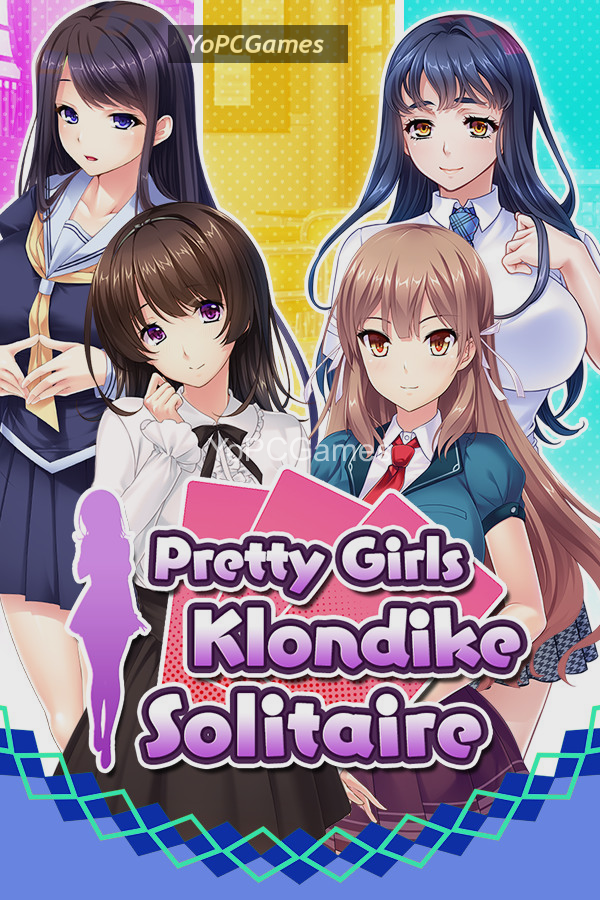 pretty girls klondike solitaire poster