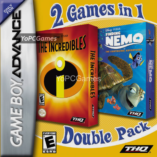 2 games in 1 double pack: the incredibles + finding nemo: the continuing adventures pc game