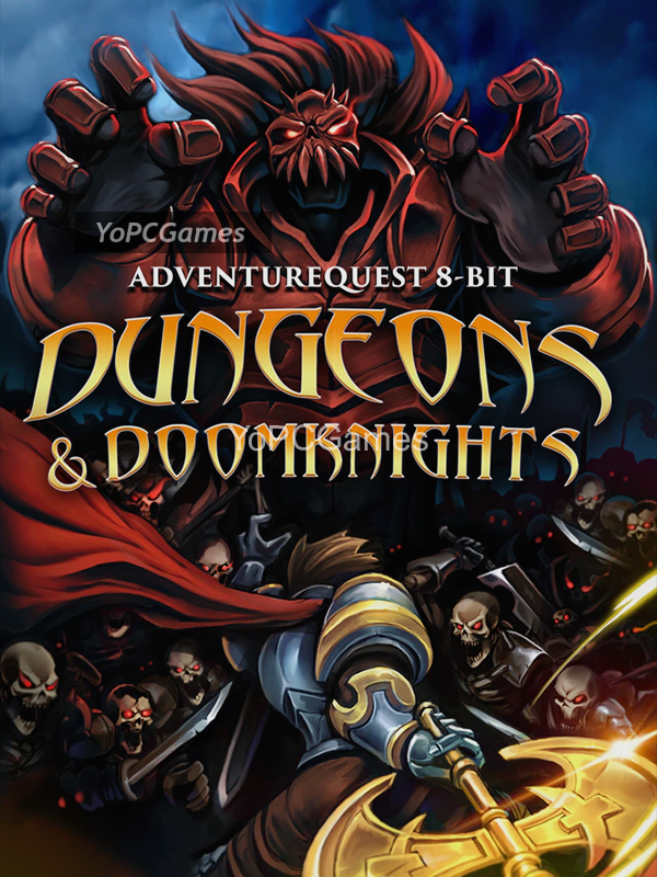 adventurequest 8-bit: dungeons & doomknights poster