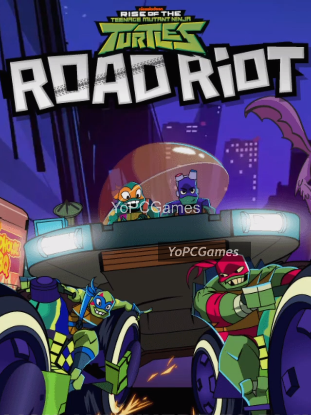 rise of the teenage mutant ninja turtles: road riot poster