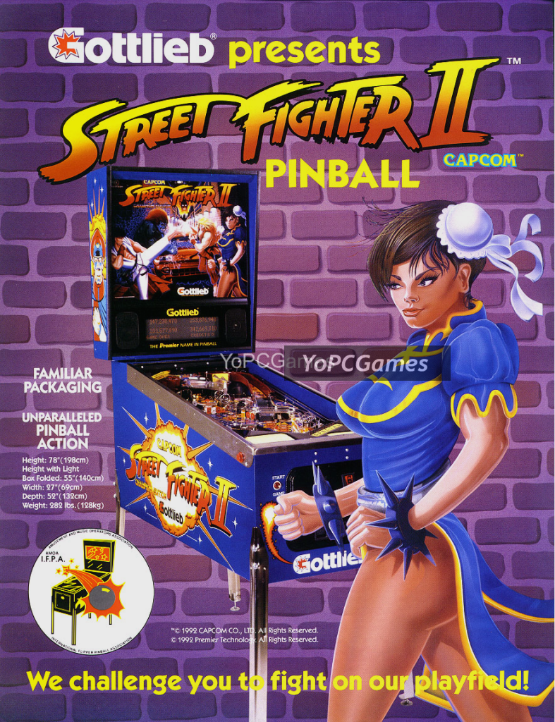 street fighter ii pinball poster