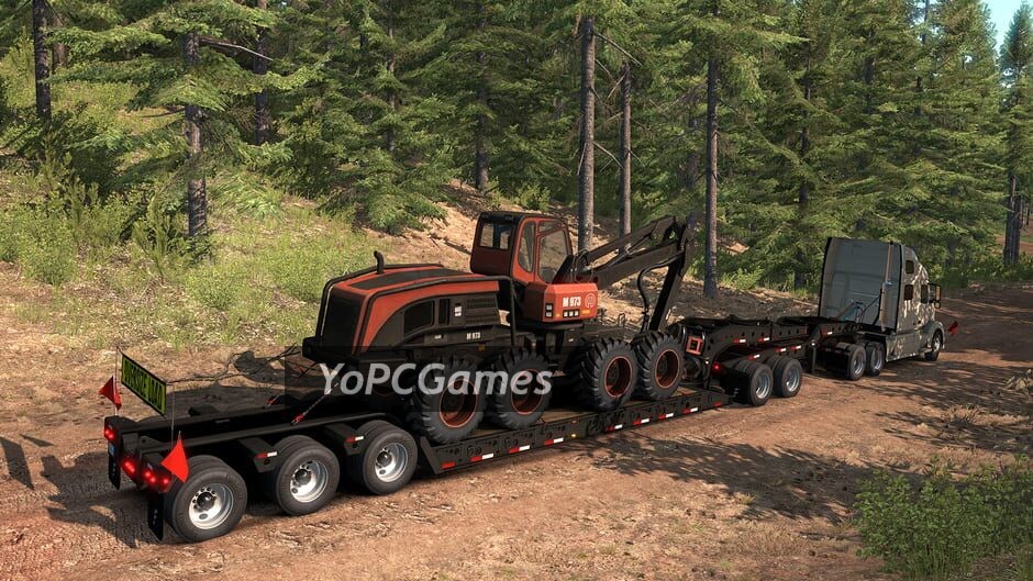 american truck simulator: forest machinery screenshot 1