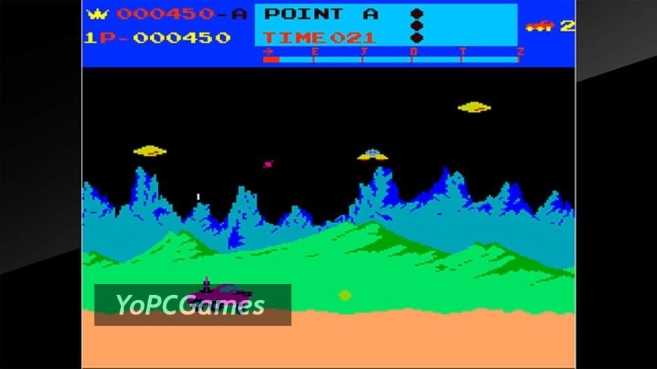 arcade archives: moon patrol screenshot 2
