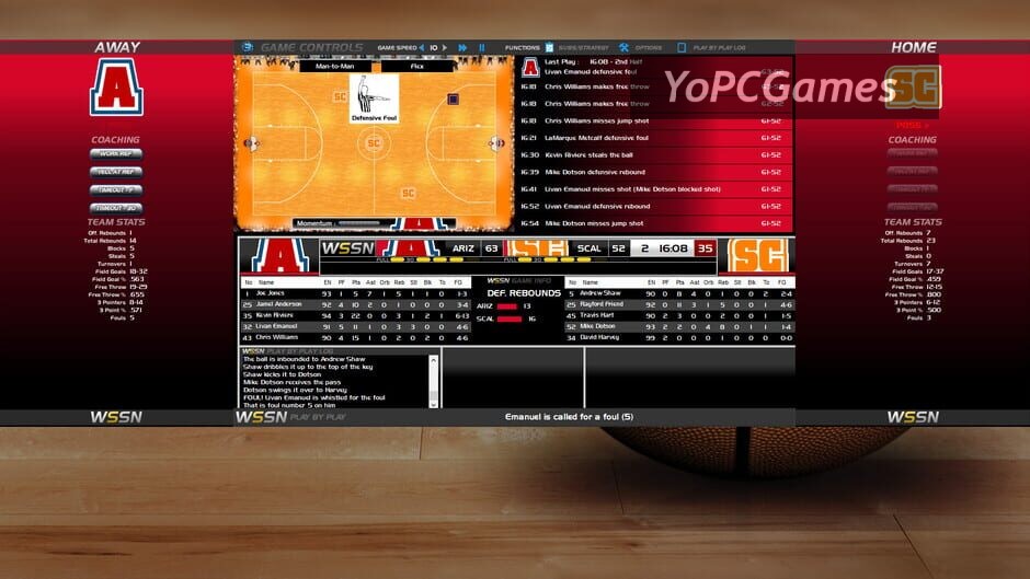 draft day sports college basketball 3 screenshot 4
