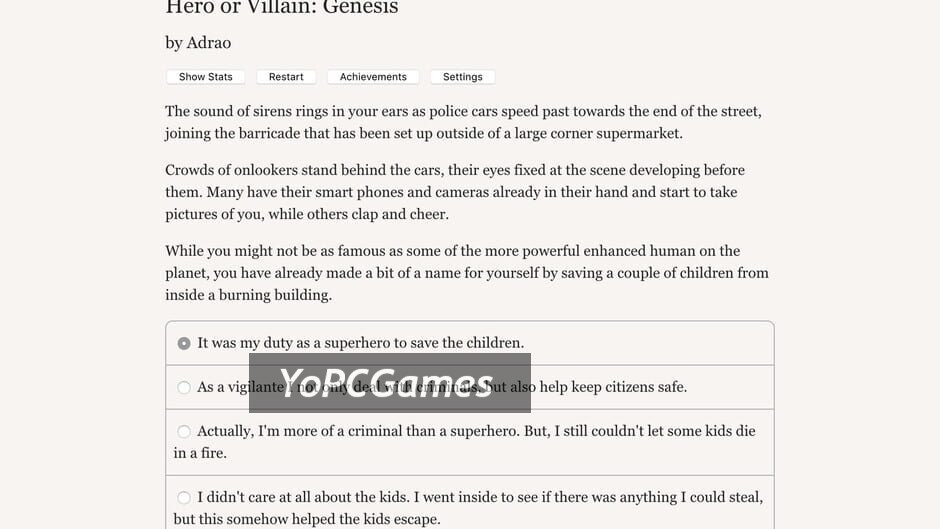 hero or villain: genesis screenshot 2
